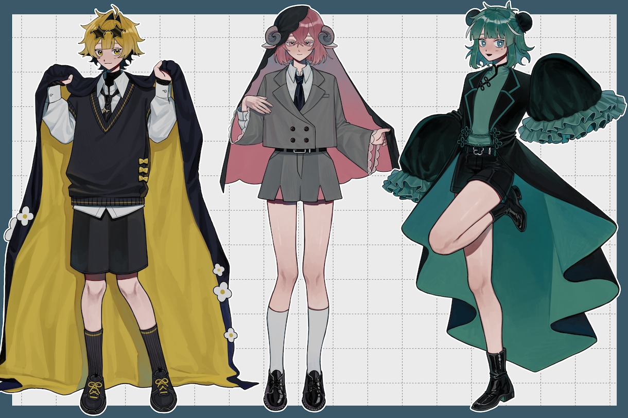 ハイクオリティな厚塗り全身立ち絵描きます キービジュアルやTRPGなどにお使いいただけます！ イメージ6