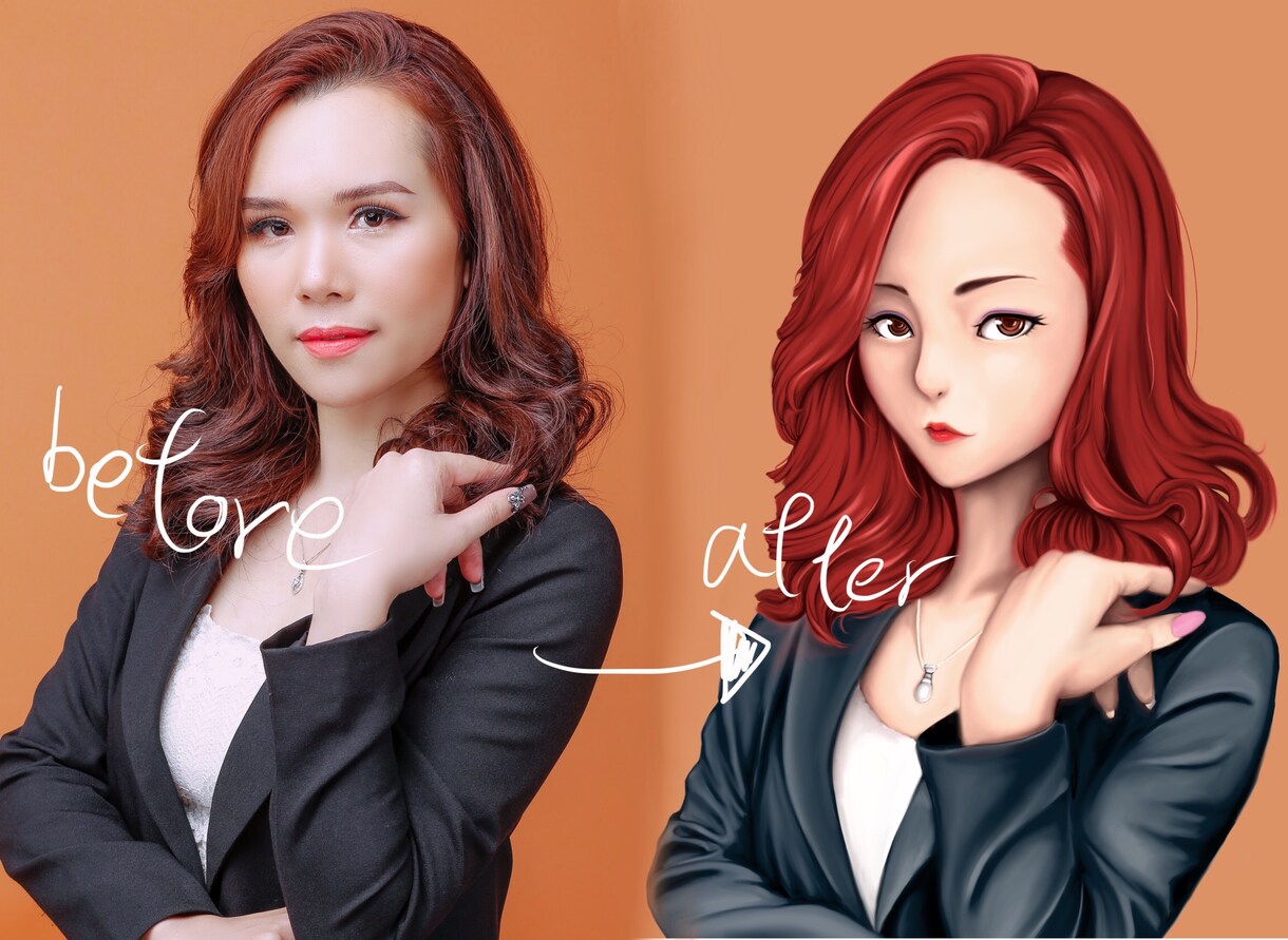 リアルかつ高品質なプロフ・アイコン画像描きます リアルなプロフ画像で差をつけたいブロガーさんにおススメ イメージ4