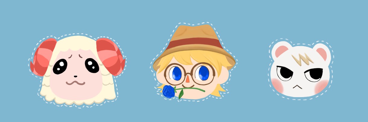 かっこかわいいアイコンイラスト描きます オリキャラ、似顔絵、動物などアイコンやヘッダーを作成します！ イメージ5