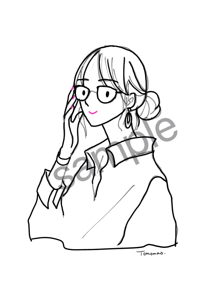 似顔絵・アイコン描きます シンプル似顔絵描きます(*^^*) イメージ3
