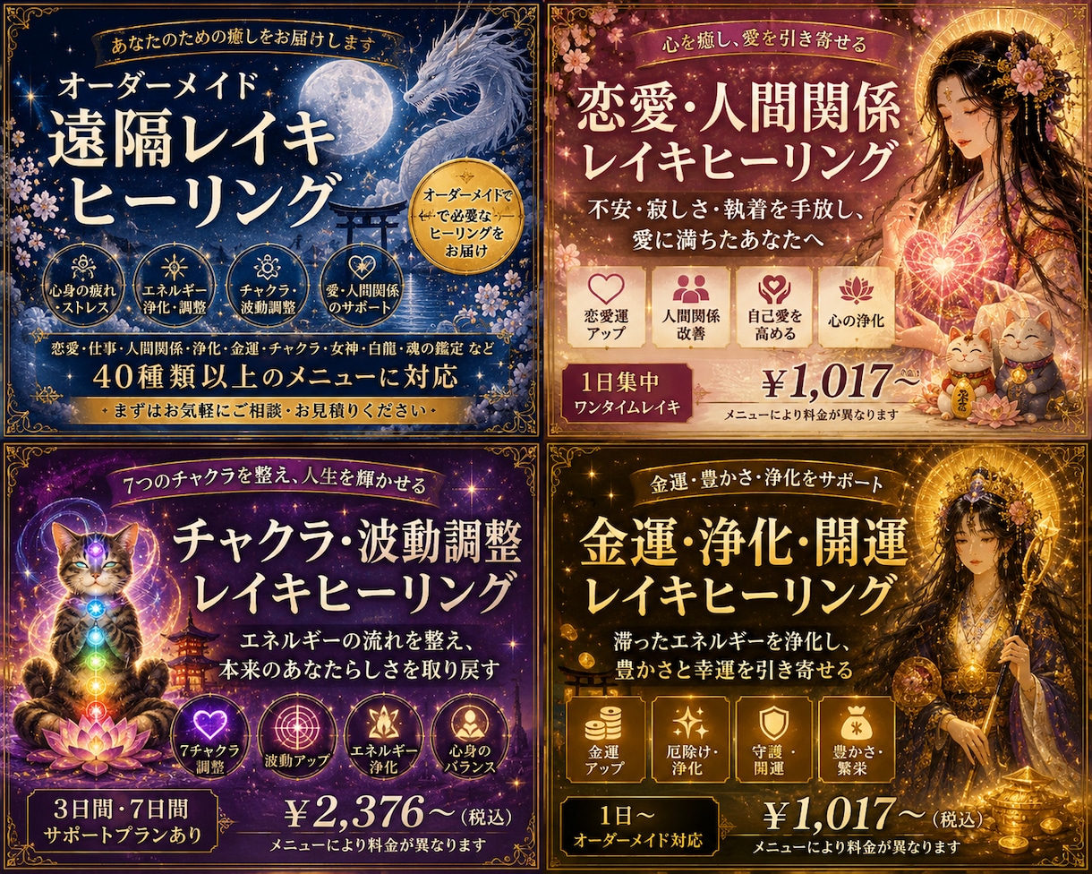 あなただけのためにレイキをカスタマイズします 50種類の中から運気爆上がりのオーダーメイドヒーリングします イメージ2