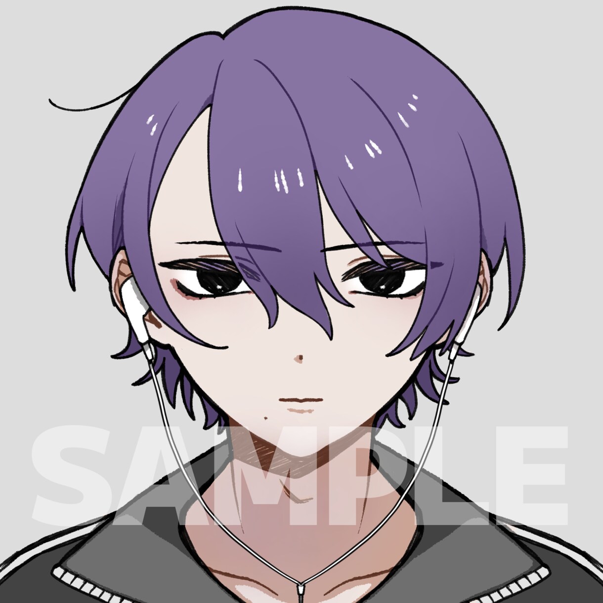SNSアイコン用のイラストお描きします シンプルでかっこかわいいキャライラスト イメージ2