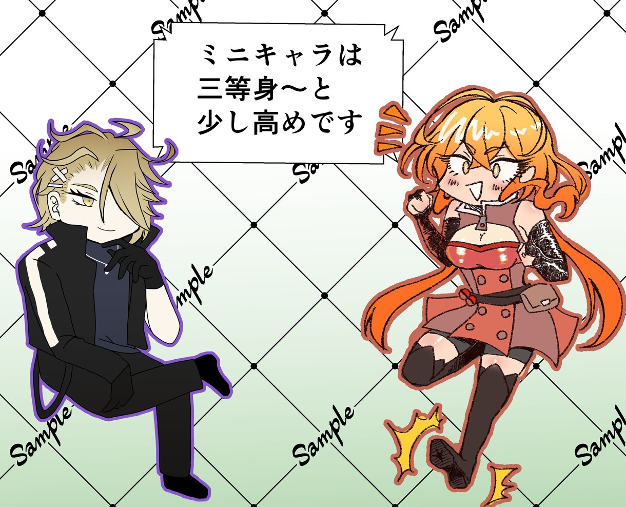 apng対応!TRPG等の立ち絵を描きます ココフォリアで使える動く立ち絵対応!表情差分は4つまで無料! イメージ4