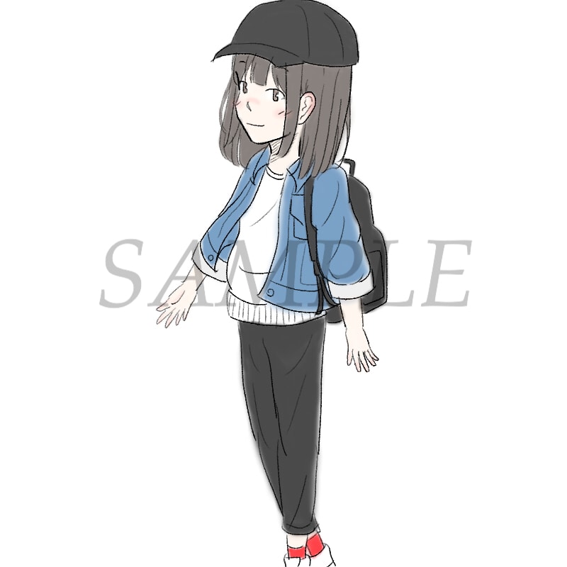 あなたをシンプルなキャラで描きます お客様のオリジナルイラストを制作致します！ イメージ2