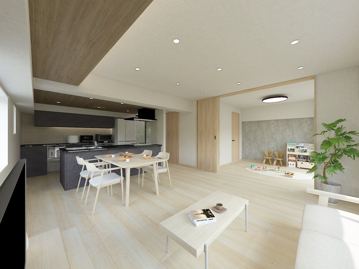 インテリア内観パースの作成をいたします 戸建て、マンション、店舗等ご要望に添ったパースを作成します イメージ6