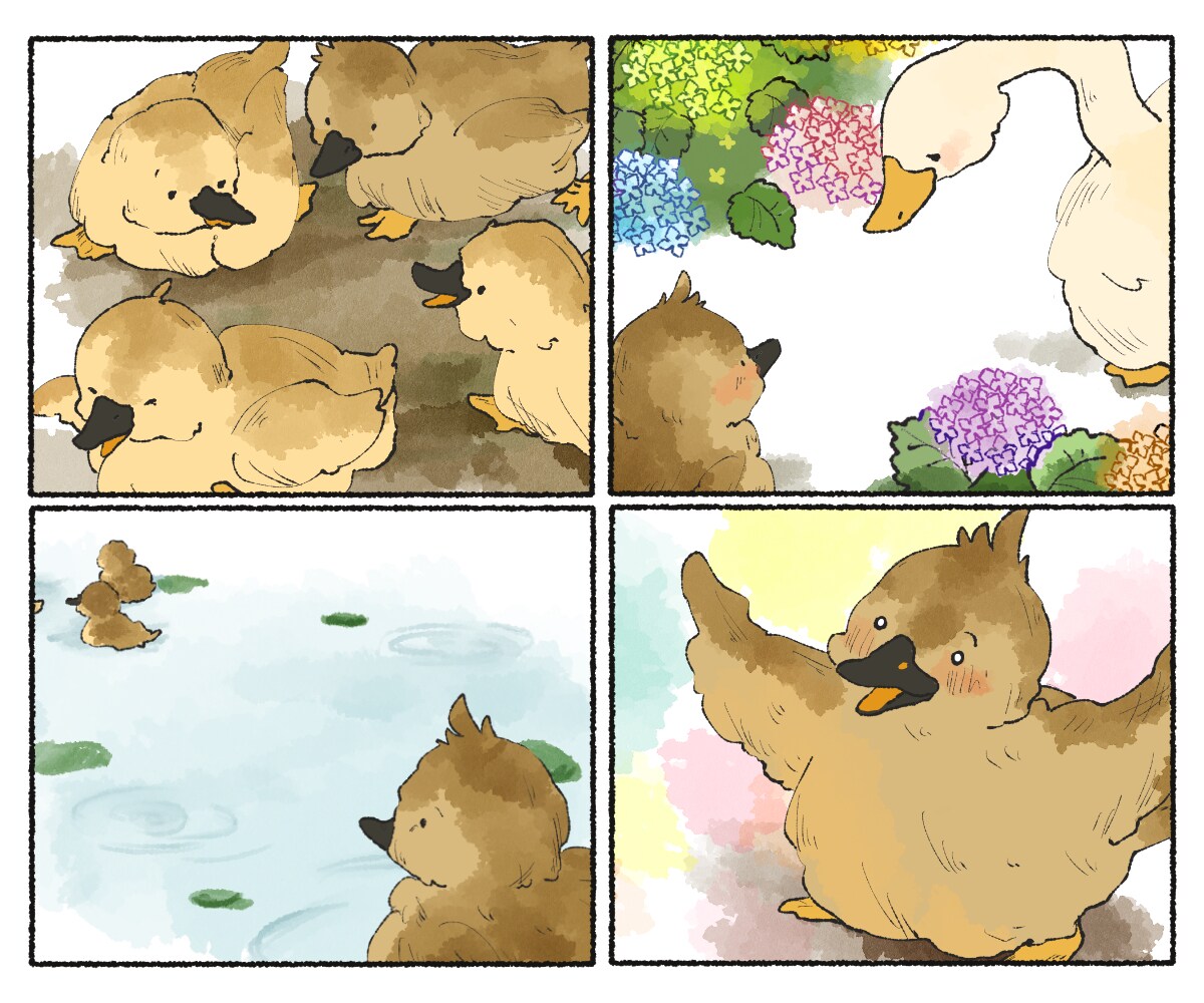 絵本の一場面のようなイラスト作成します 絵本のようなかわいいデザイン☆アイコンやヘッダー、挿絵にも♪ イメージ3