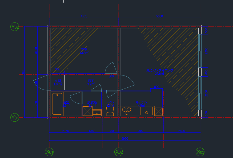 AutoCADで簡単な図面トレース・修正をします AutoCAD|PDF・画像から図面トレースいたします! イメージ1