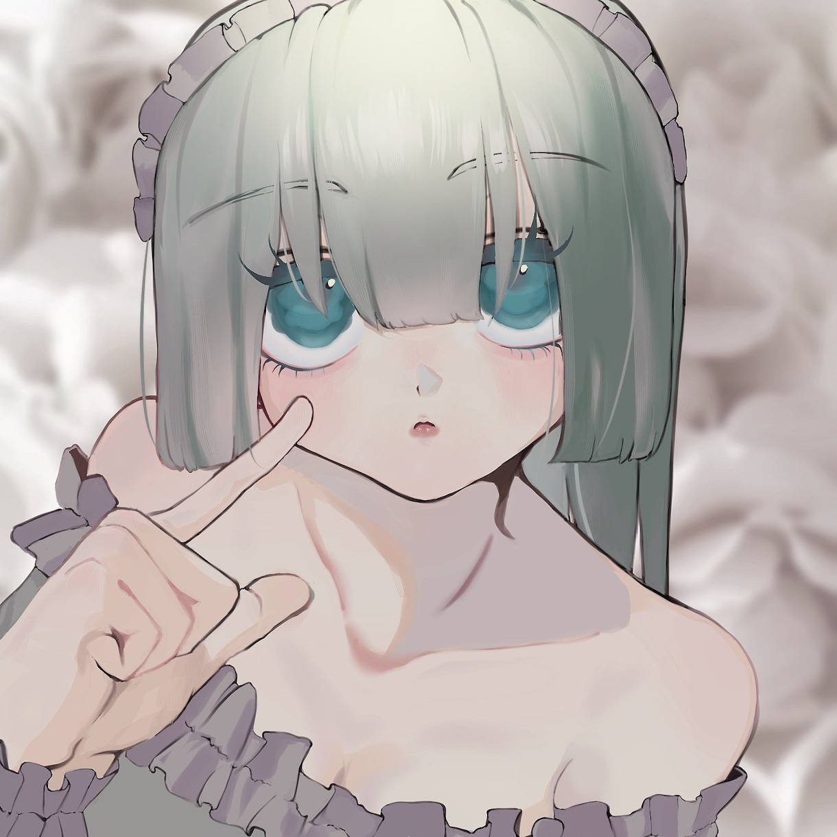 イラストアイコン描きます 女性キャラ限定です！透明感がある個性的な絵柄で描きます イメージ1