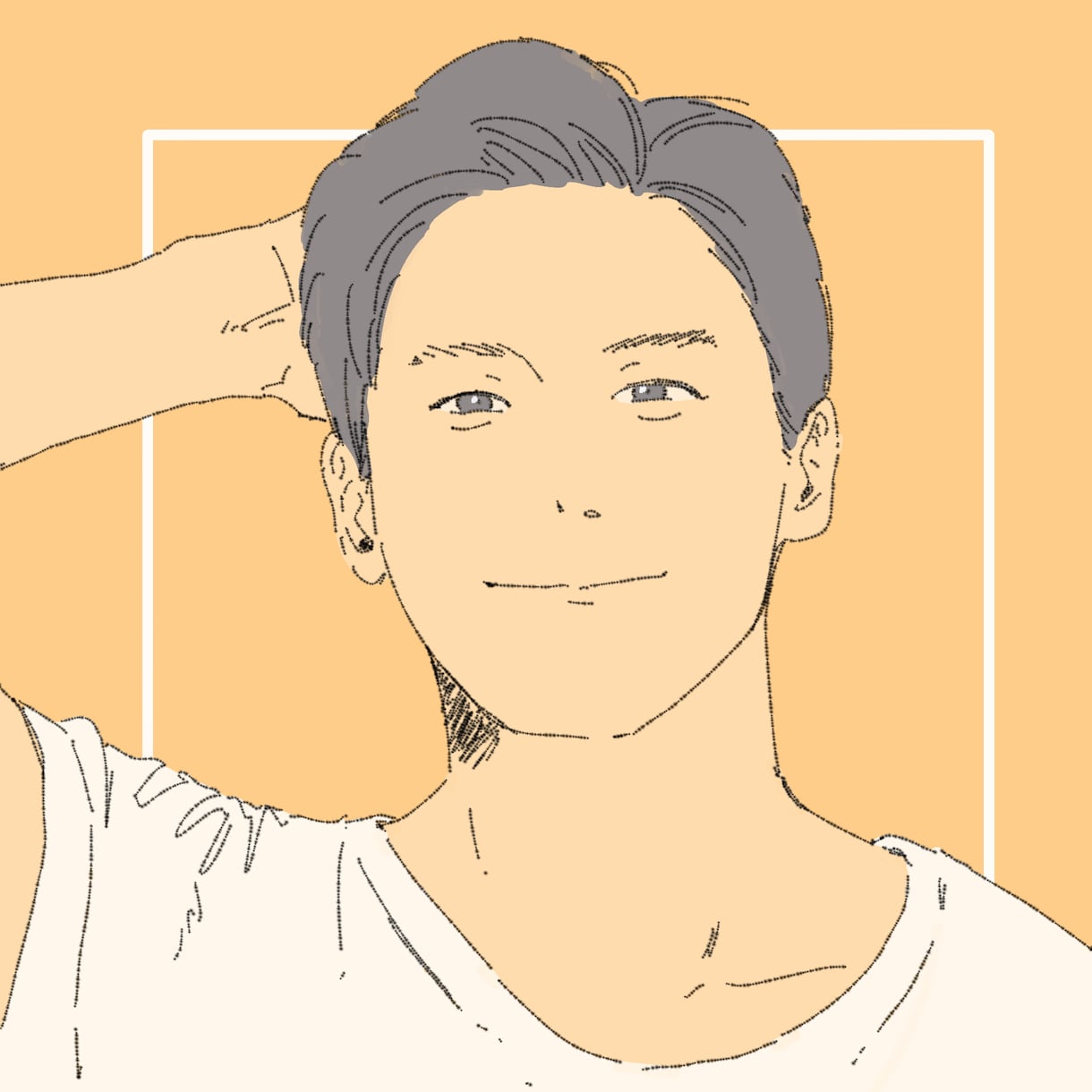 翌日納品可！リアルっぽい似顔絵をお描きします 写真をトレースしてリアルっぽい似顔絵を描きます。 イメージ6