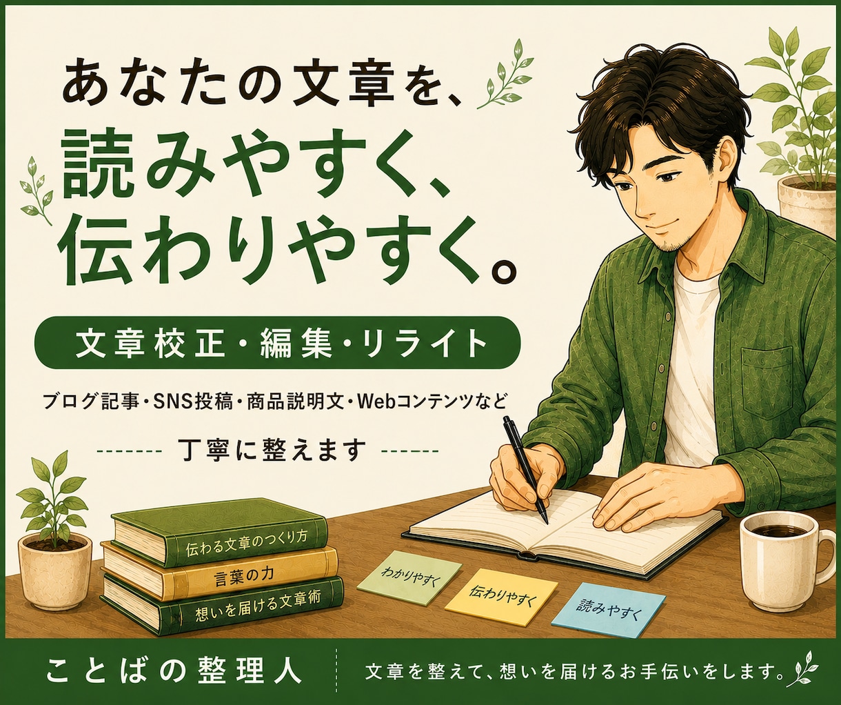 あなたの文章を読みやすく整えます ブログ・SNS・商品説明文を丁寧に整えます イメージ1