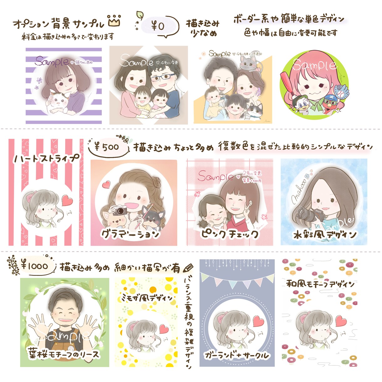 記念日、誕生日、結婚式などに使える！似顔絵描きます 可愛くてそっくりな似顔絵 ♡ 誕生日プレゼントにもおすすめ！ イメージ8