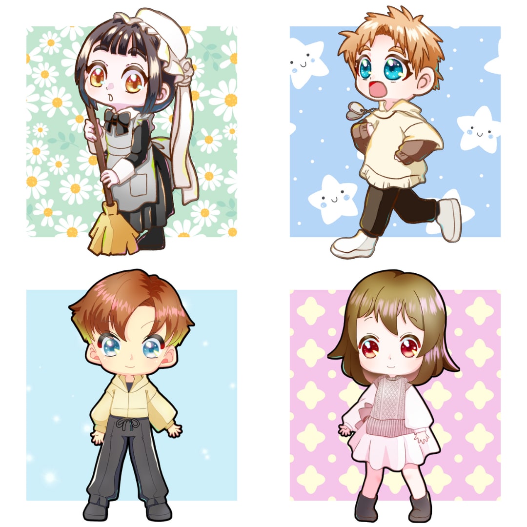 商用利用込み☆彡ディフォルメイラスト描きます イメージのキャラをかわいくてコミカルなちびキャラでお届け♪ イメージ2