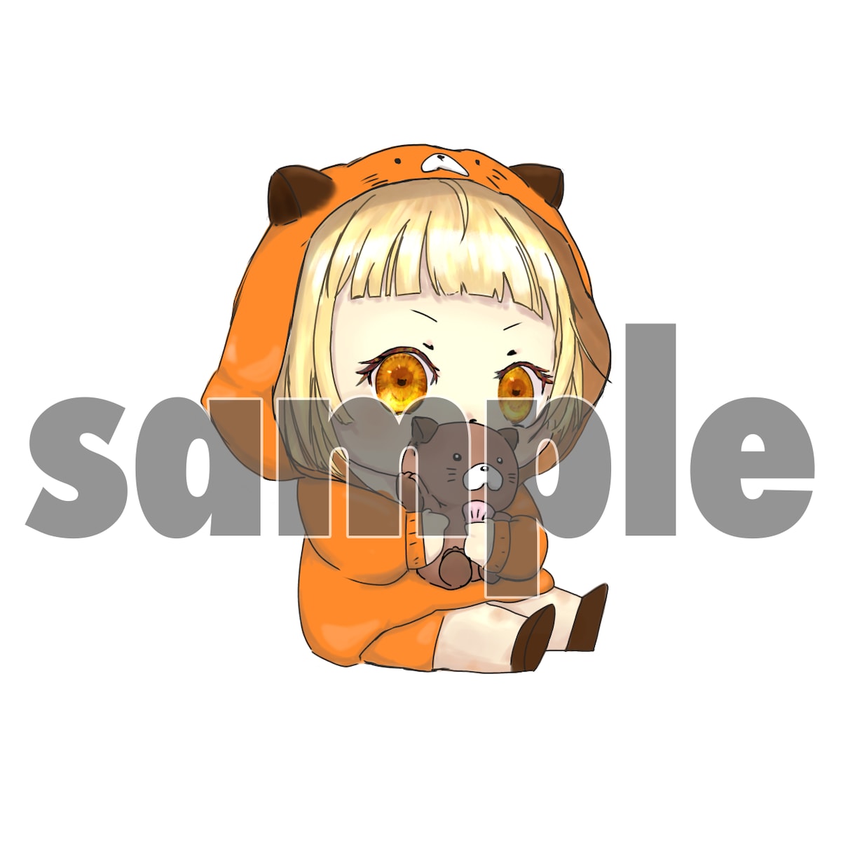可愛いミニキャライラスト描きます アイコン等に使用できるミニキャラを希望に沿って描きます イメージ1