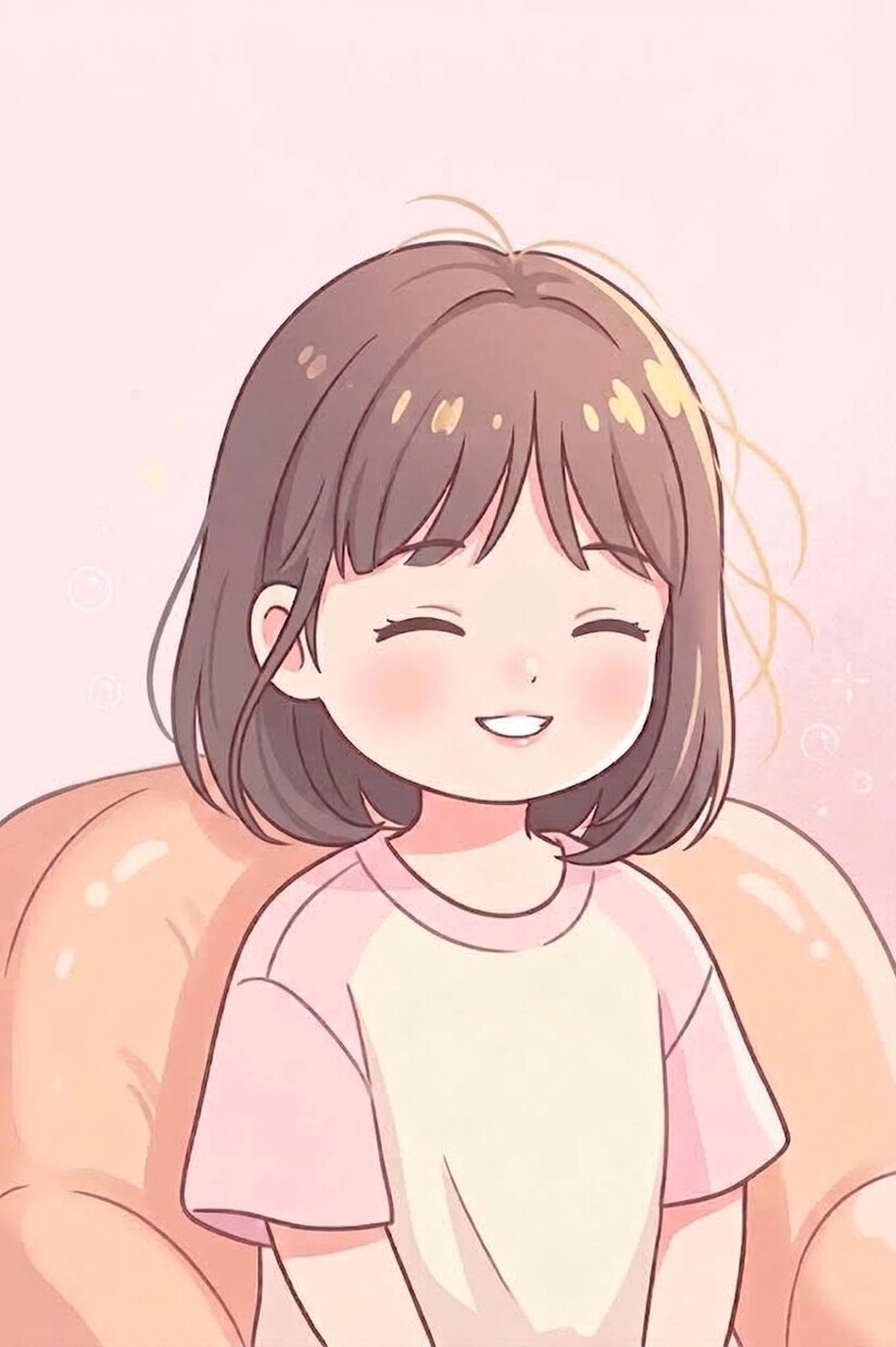 実績1000件以上特定されない『ゆるふあ』書きます やわらかい色合いと優しい笑顔♡思わずほっこりする似顔絵 イメージ3
