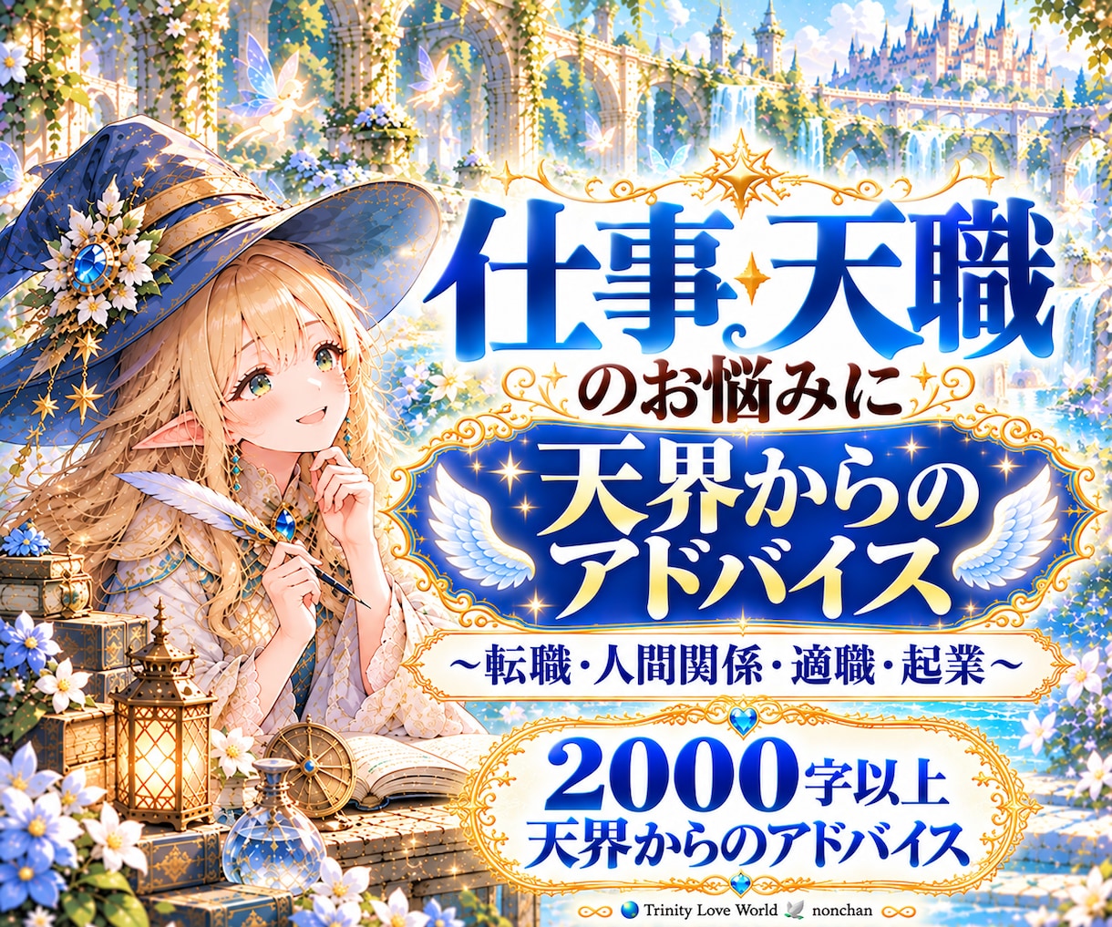 仕事・天職のお悩みに個別アドバイスします ～転職・人間関係・適職・起業♡2000字以上個別アドバイス～ イメージ1