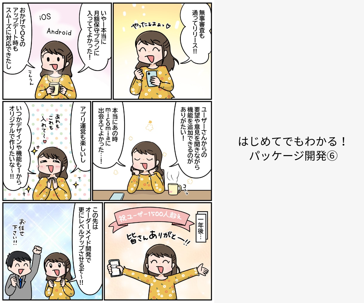 iOS/Android/Webアプリを開発します 【漫画でわかる！】「初めてのアプリ開発依頼方法」を公開中！ イメージ7