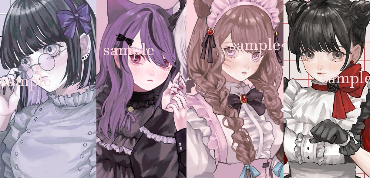 SNSアイコン作成します キラキラで可愛い女の子のイラスト描きます°˖✧ イメージ1