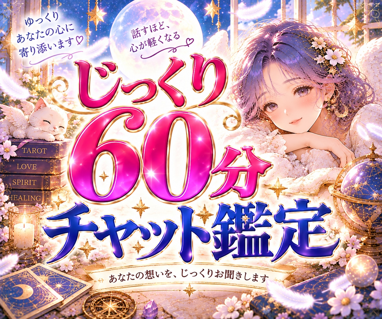 集中霊視チャット鑑定❣️60分間なんでも鑑定します いつも時間が足りない！色んなことを相談したいあなたにオススメ イメージ1