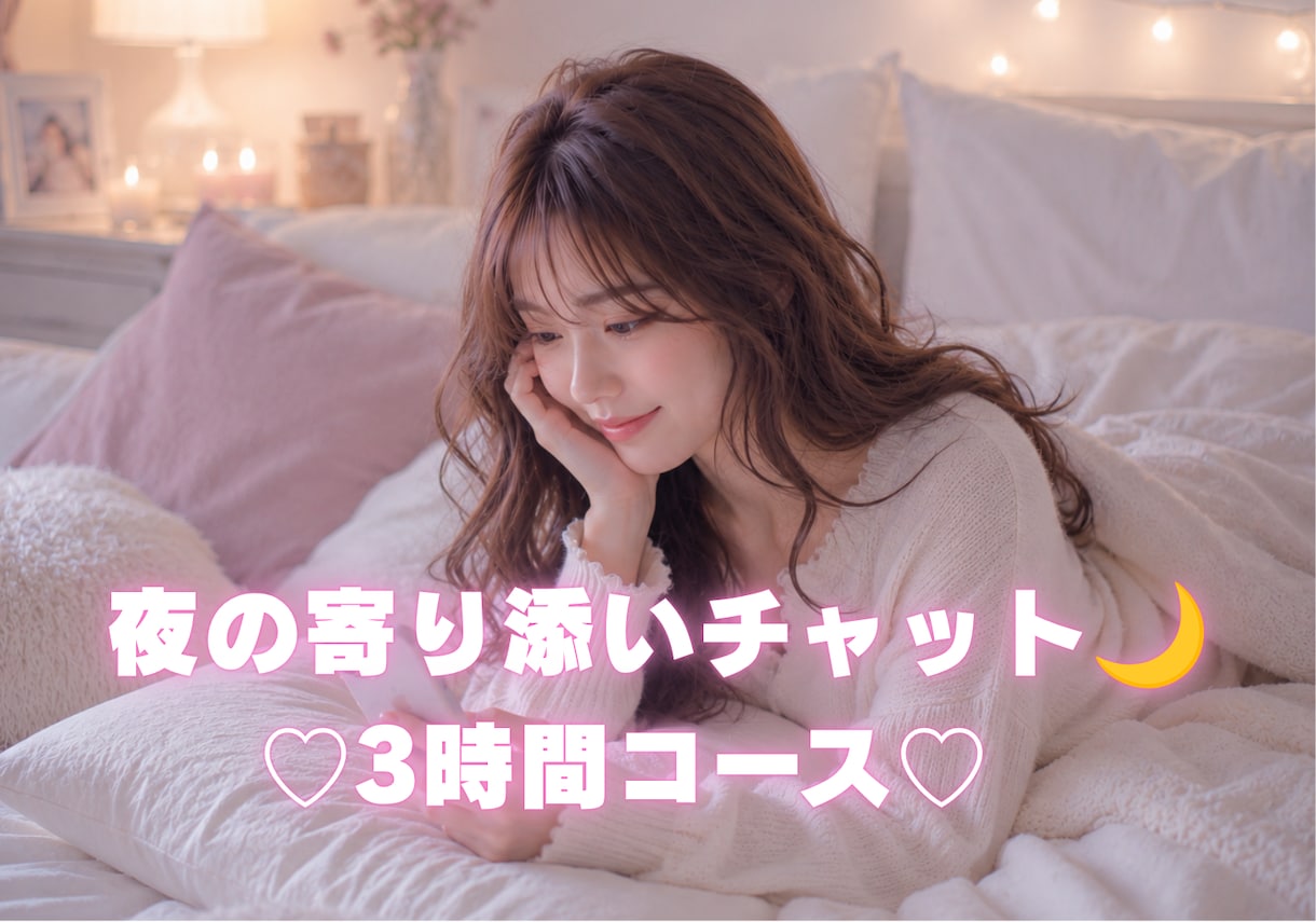 誰かと話したい夜に⭐️まったりお相手します 寝る前にほっとひと息♥夜の寄り添いチャット イメージ1