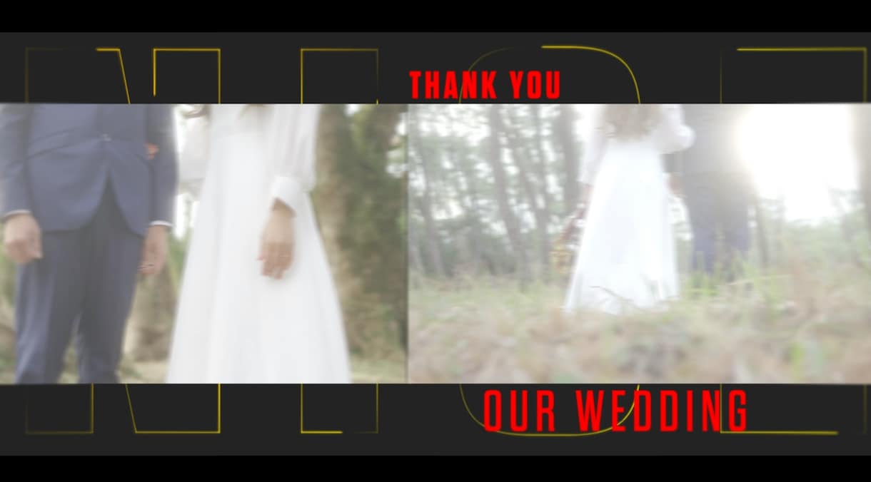 結婚式オープニングムービー作ります シンプル・おしゃれ・スタイリッシュな映像で演出！☆ イメージ3