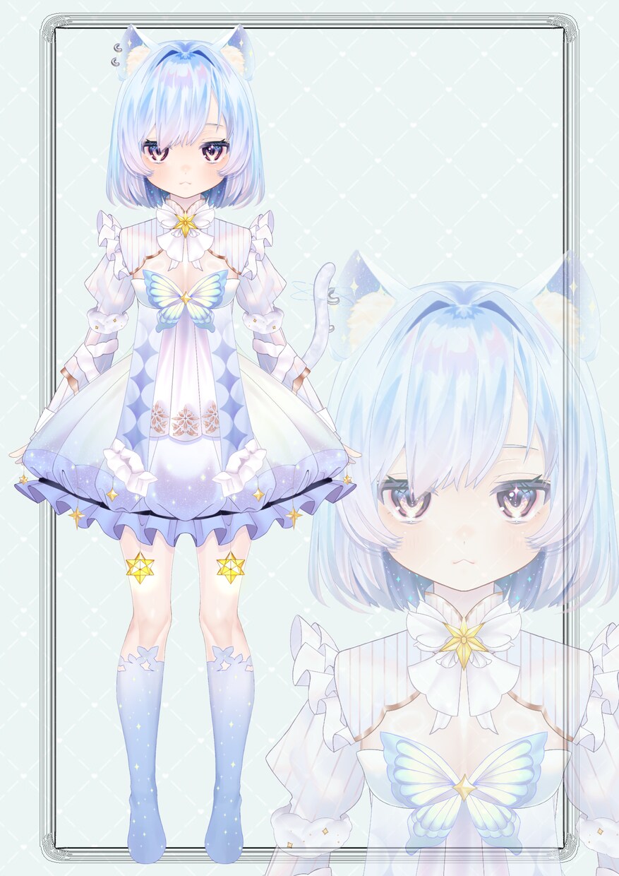 live2dモデル 貴方だけのＶモデルを作ります デザイン〜モデリング一貫個性溢れたモデルを制作させて頂きます イメージ3