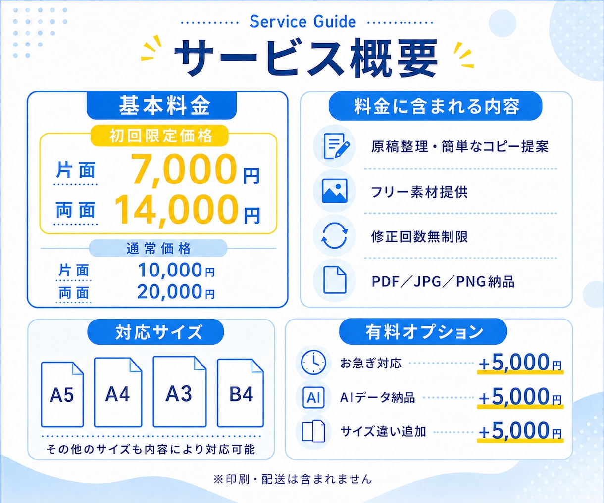 学習塾・教室の生徒募集チラシデザインを作成します 保護者に伝わる構成をご提案｜箇条書きメモ・写真なしで相談OK イメージ9