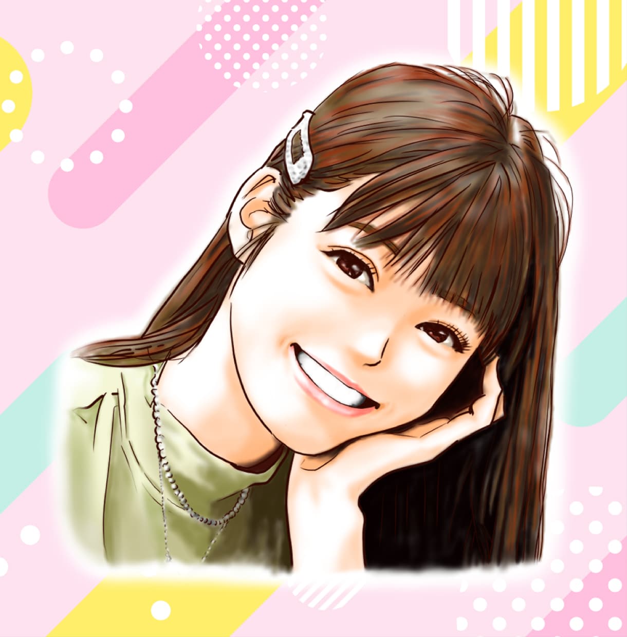好印象！リアル寄りの漫画似顔絵を描きます ありそうでない綺麗な手書きの漫画似顔絵になります。 イメージ3
