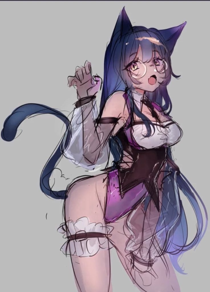 Live2D用パーツ分けイラスト描きます vtuberなどに使用する立ち絵制作、キャラデザをします！ イメージ8