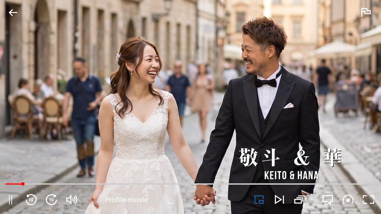 Netflix風結婚式プロフィールムービー作ります 【動画挿入OK】まるでNetflix！人気のプロフィール イメージ7