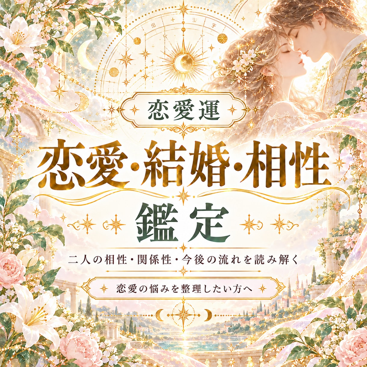 恋愛・結婚・相性、この先の関係を総合鑑定します 二人の相性・関係性・今後の流れを丁寧に読み解きます イメージ2