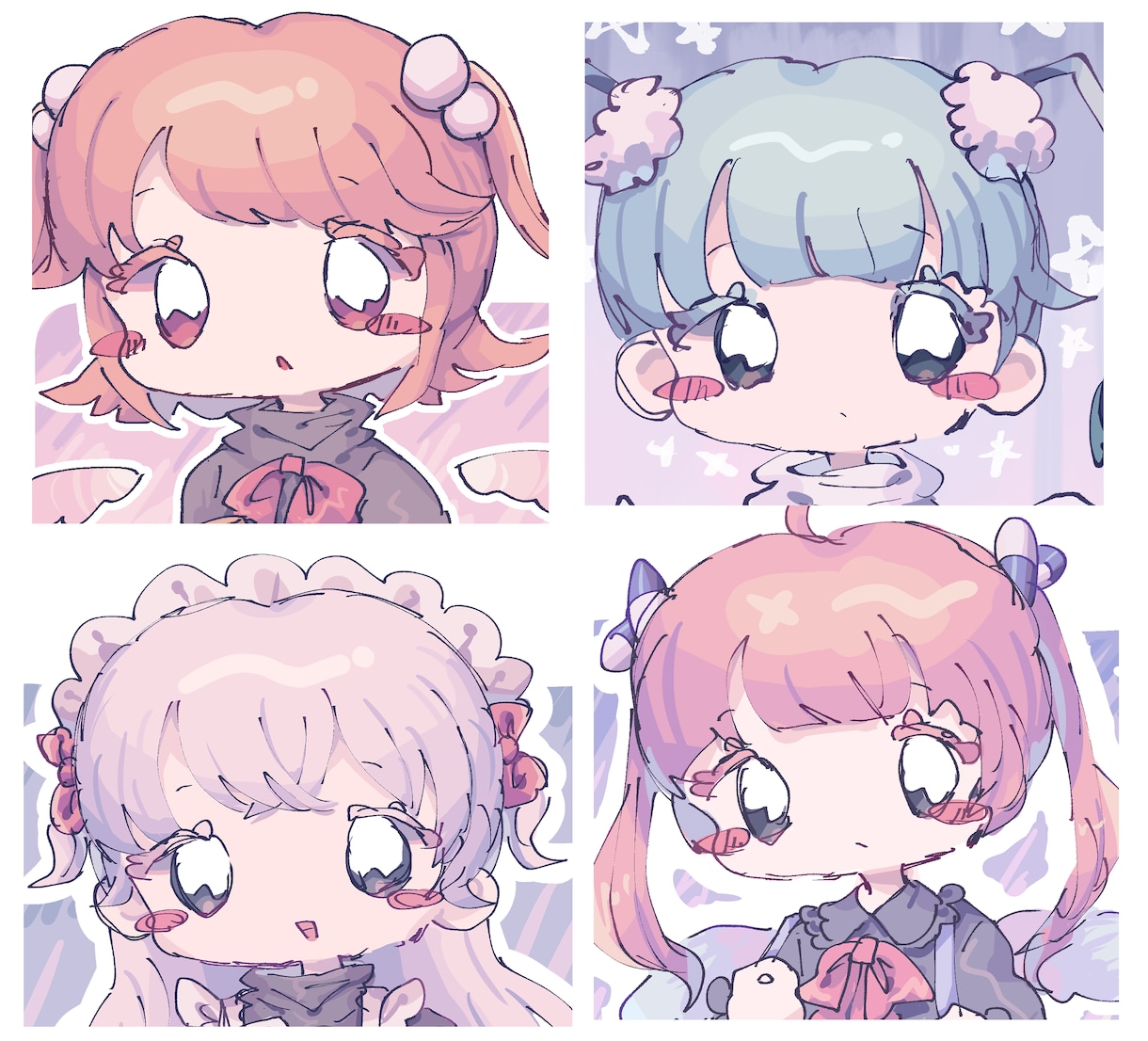 ゆるくて可愛いアイコンを素早くお届けします 個性的な絵柄のゆるゆるかわいい女の子のアイコンをかきます！ イメージ2