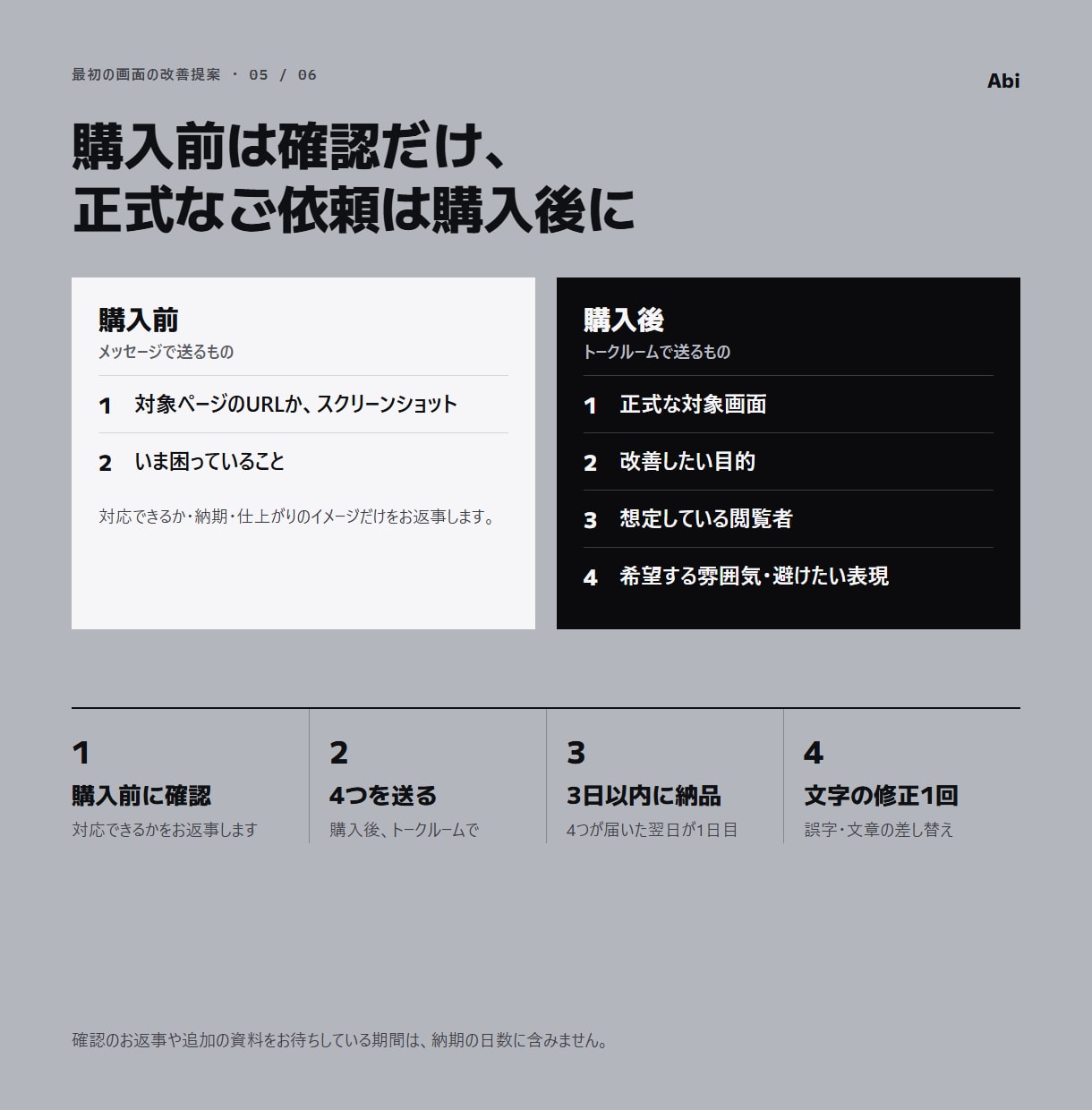 スマホで見た最初の画面を改善提案します スクショに印を付けて、直す順に5つお伝えします イメージ5