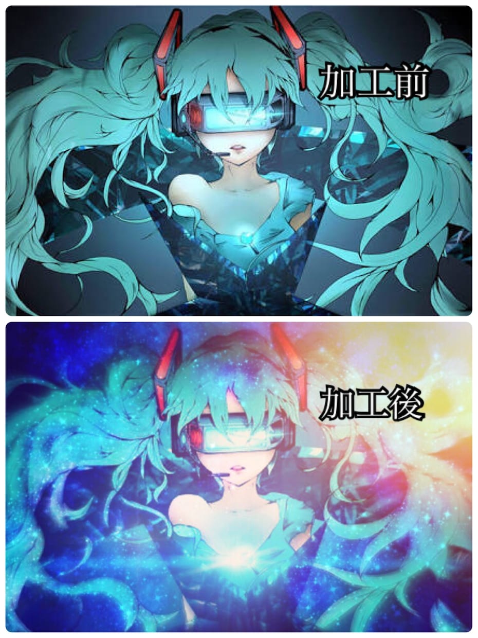 イラストをカッコ良く・綺麗に加工します 好きなイラストを自分好みに加工してSNSのアイコンに使いたい イメージ2