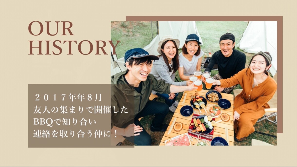結婚式シンプルお洒落なプロフィールムービー作ります セミオーダー可！お好きな色味で自分たちらしいムービーに！ イメージ8