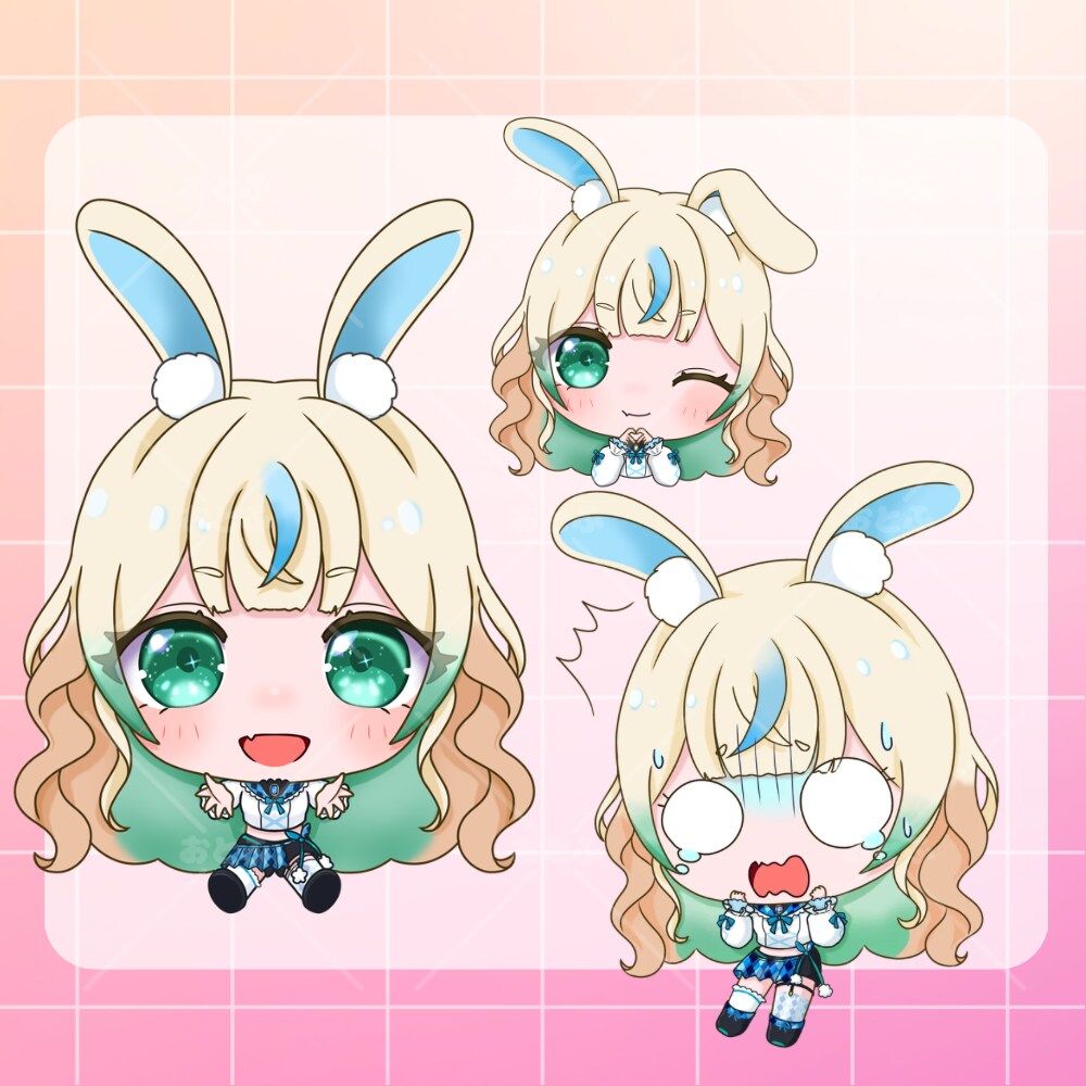 アクキーやステッカーに♡商用可SDキャラ描きます もちっと♡ちびもちフォルムが可愛いミニキャラを丁寧に描きます イメージ5