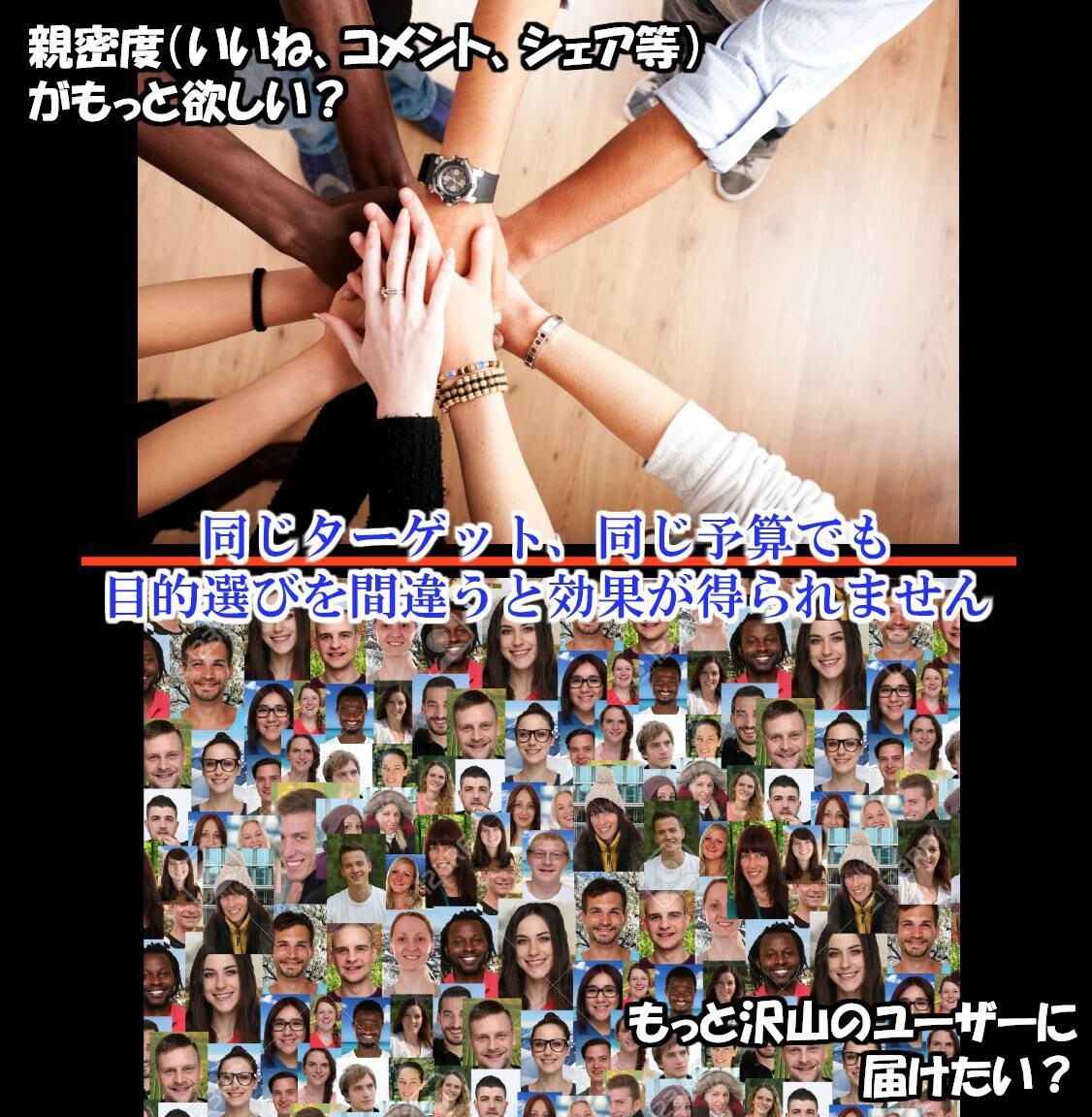 Facebook広告を効果的に即日代理出稿します 出稿目的に効果的な目的選択＋ターゲットに対して即日出稿します イメージ3