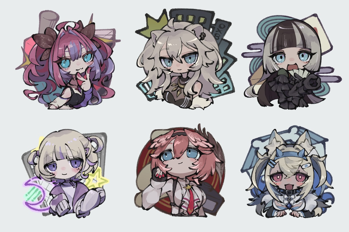 ちょっぴりダークな色味のイラストお描きします アイコン、壁紙、サムネなど、ご自由にどうぞ！ イメージ1