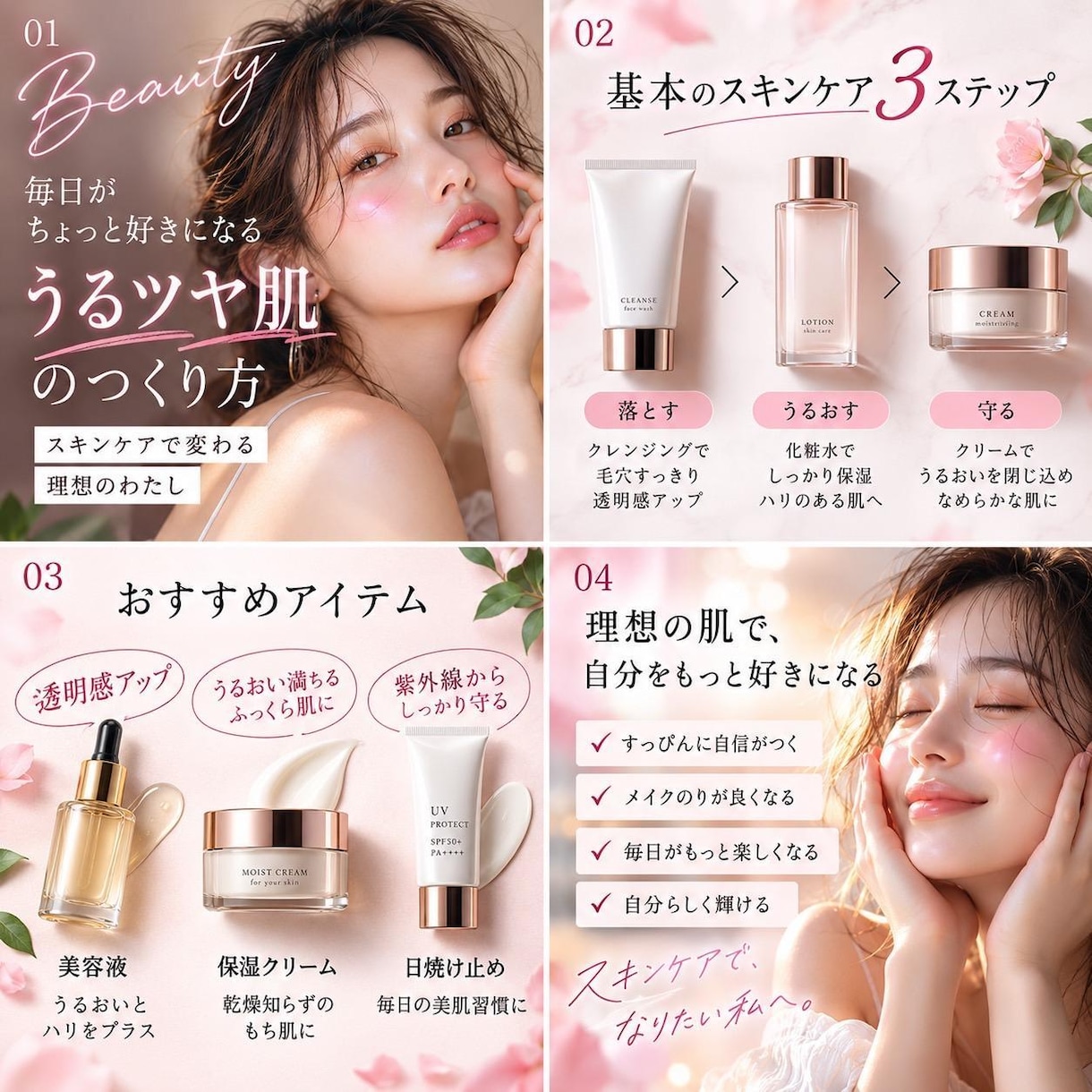 Instagram投稿用画像を4枚作成します お試しにもおすすめ！4枚1,000円で対応します イメージ3