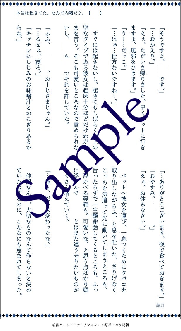 お相手様との大切なひと時を言葉にします 夢小説3L◎一文字0.7円裏、おまけ、お急ぎ便有 イメージ6