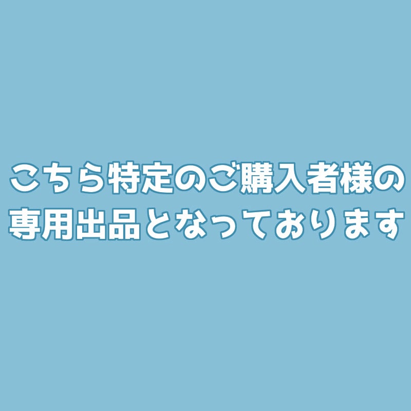 こちらは専用出品でございます 特定の購入者様の専用ページです