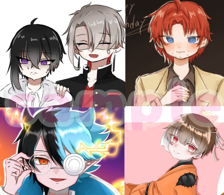 ご希望のイラストお描きします SNS用アイコン、立ち絵、一枚絵など イメージ1