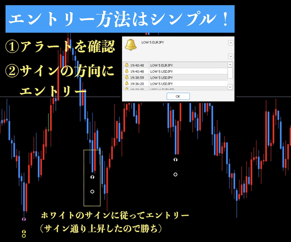 1分逆張り！無裁量バイナリーサインツール提供します マーチンなし！分析不要！厳選した7ロジックのサインに従うだけ イメージ5