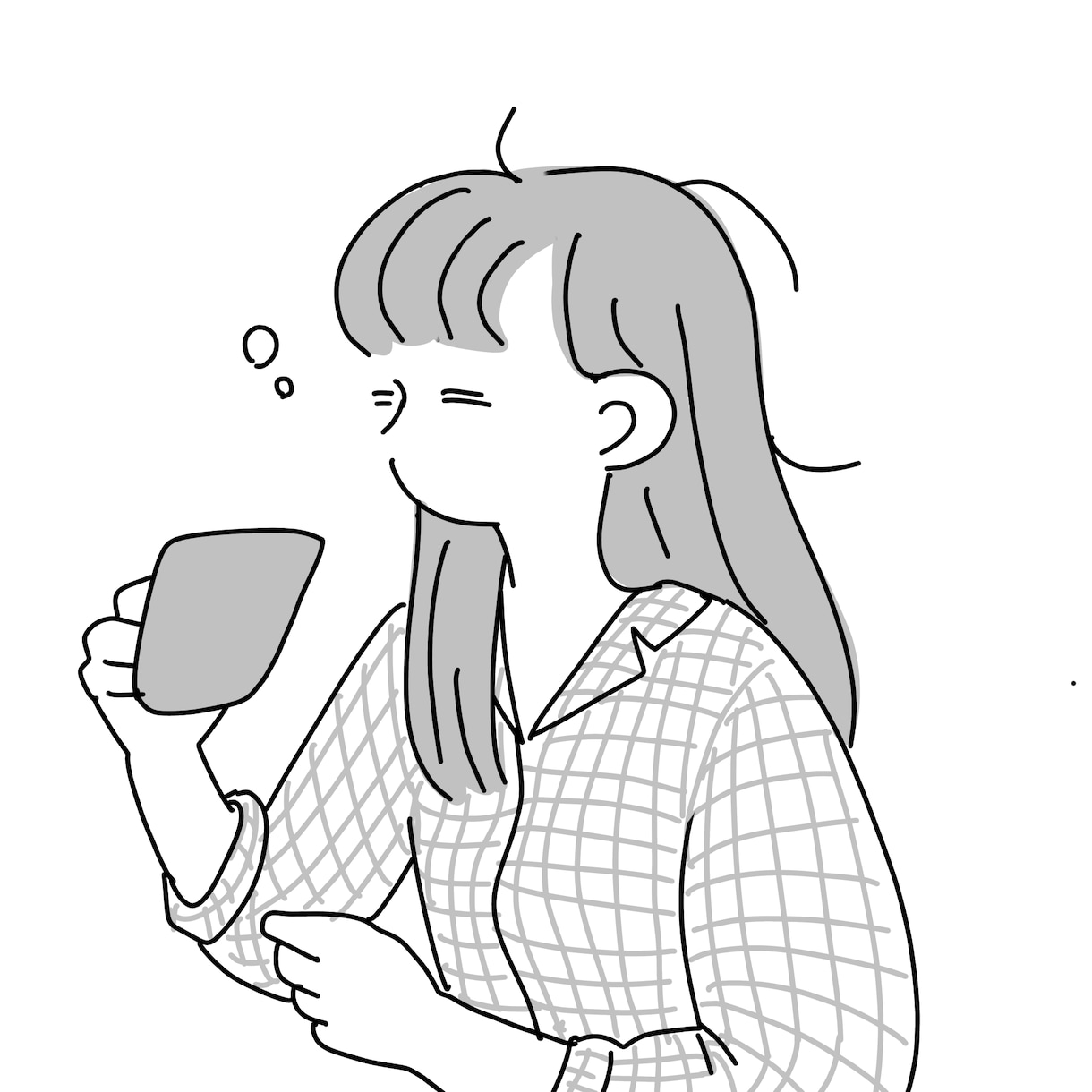 ゆるくて柔らかい線画のイラスト描きます しっかりしすぎず、落書きすぎない塩梅の線画イラストです。 イメージ4