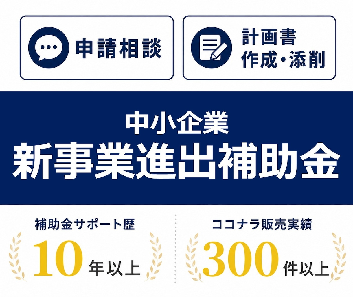 中小企業新事業進出補助金の申請をサポートします 第2回、お客様が採択されました。 イメージ1
