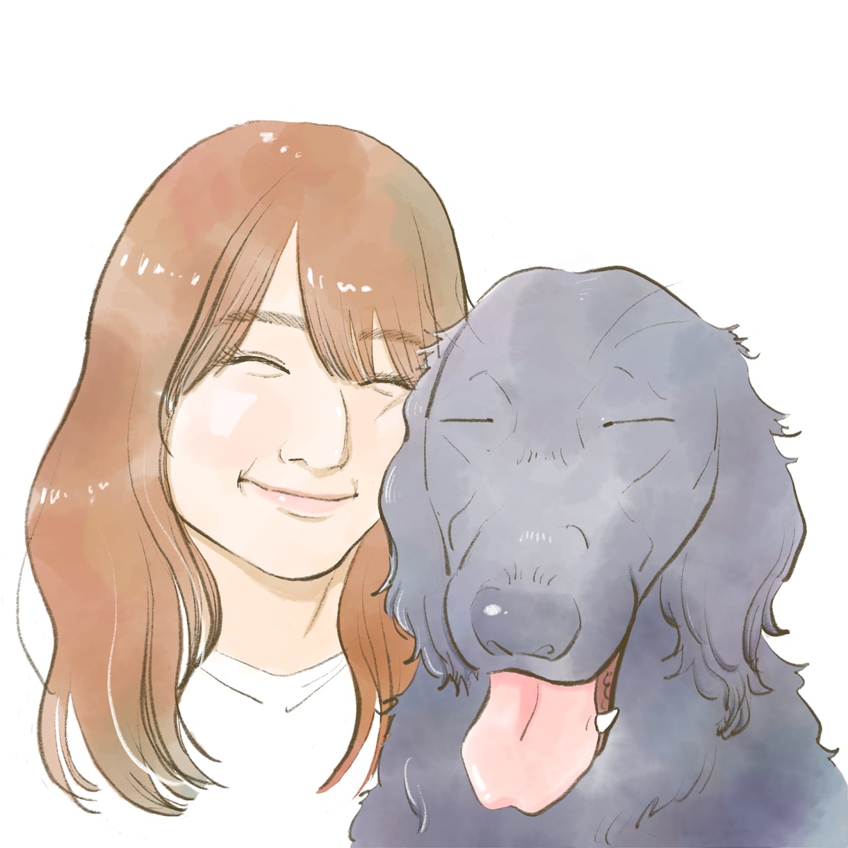 リアルな似顔絵やほんわかイラストを描きます 写真を元に大切な家族や思い出を暖かい作品にします イメージ2