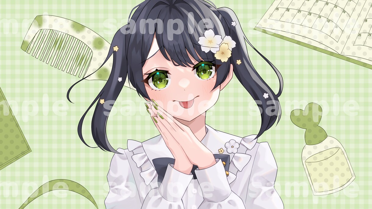 キラキラしていて可愛い高品質なイラストを描きます アイコン、キャス画、歌ってみたサムネ、夢絵、立ち絵描きます！ イメージ7