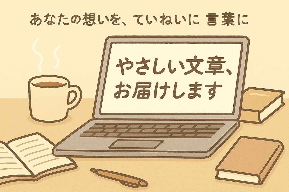 やさしく伝わる文章を書きます 文章が苦手な方もご安心ください イメージ1