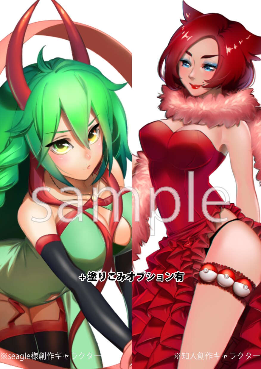 シンプルなキャラクターイラストお描き致します SNSや壁紙、観賞用などお好きな用途に！版権もOK！ イメージ3
