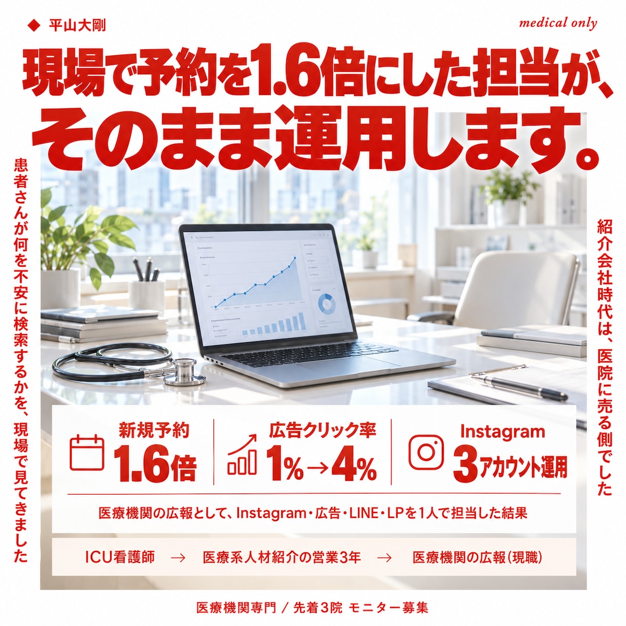 Instagram効果的な運用で目的を達成します 【医療機関】Instagram運用を代行し集客をサポート！ イメージ5