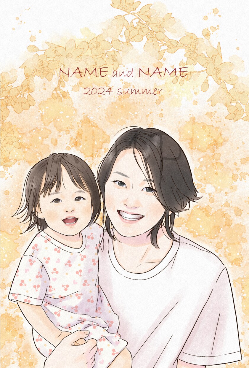 やさしく綺麗な似顔絵を描きます 老若男女OK！丁寧なヒアリングで特別な１枚を作りませんか？ イメージ7